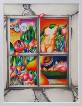Kunstwerk van de Franse kustenaar Jean-Claude Minneboo