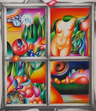 Surrealistisch kunstwerk van Jean-Claude Minneboo  kopen