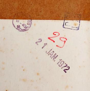 Zicht uit het raam 1972