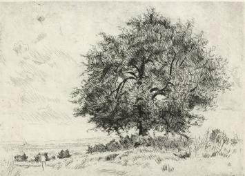 Ets in goede conditie van de Belgische kunstenaar Jean Donnay