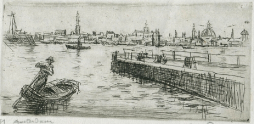 Ets van de Belgische kunstenaar Jean Donnay