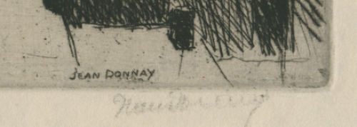Belgische etser J. Donnay