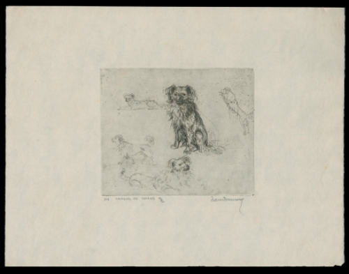 Ets van de Belgische kunstenaar Jean Donnay