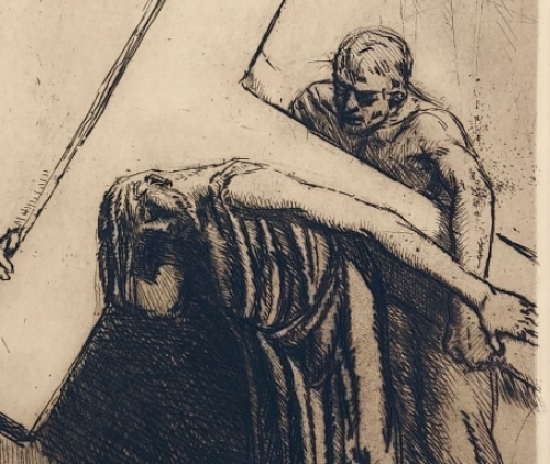 Ets van de Belgische kunstenaar Jean Donnay