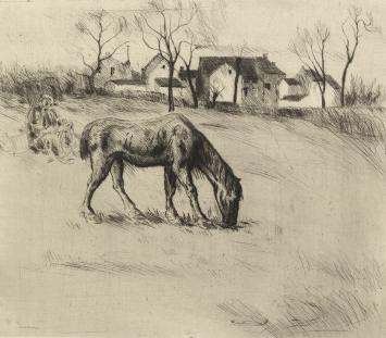 Ets in Mint conditie van de Belgische kunstenaar Jean Donnay