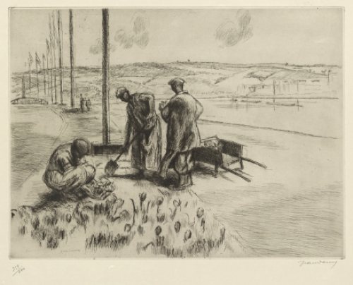 Gesigneerde ets van Jean Donnay kopen