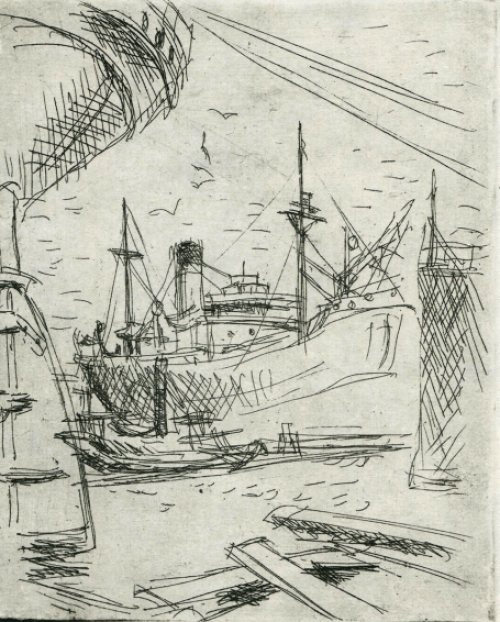 Ets van de Belgische kunstenaar Jean Donnay