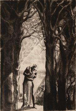 Ets in excellente staat van de Belgische kunstenaar Jean Donnay