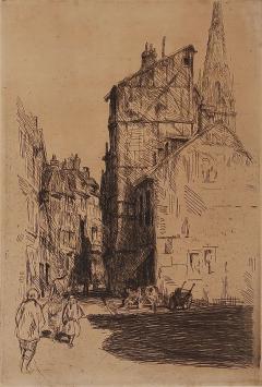 Ets  van Rouen van de Belgische kunstenaar Jean Donnay