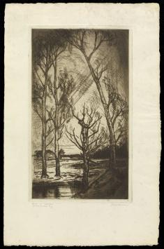 Ets van de Waalse kunstenaar Jean Donnay kopen