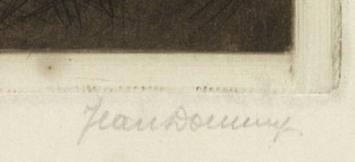 Saule et Peupliers épreuve d'artiste X/X