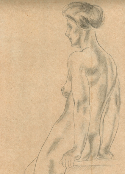 Tekening op karton van J. Donnay