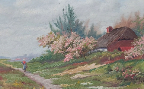 peinture d\'artist belge  Jef Louis Van Leemputten