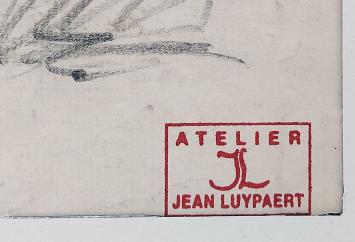 Studieschets van het kunstwerk, Belfort Veurne in opbouw