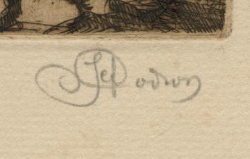 Ets van de Brusselse kunstenaar Jef Codron kopen