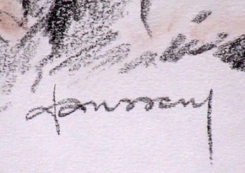 Een potloodtekening van Jef Janssens