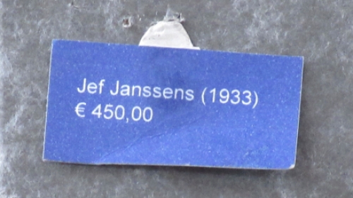 Tekening van twee Brabantse trekpaarden