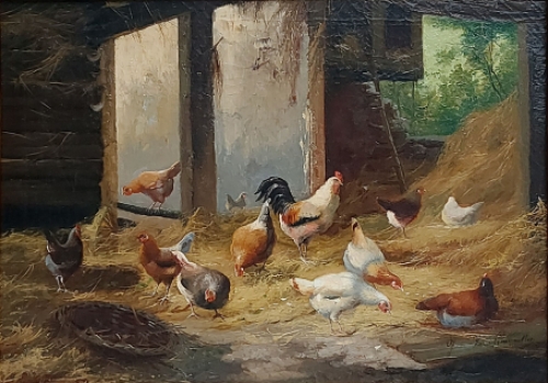 Kunstwerk van de Belgische kunstenaar Jef Louis Van Leemputten