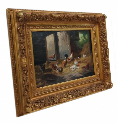 Origineel schilderij van de Belgische kunstenaar Van Leemputten kopen