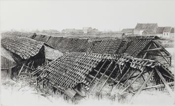 Belgische lithomaker en etser Jef Van Grieken