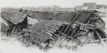 Boomse pannen, gravure van Van Grieken