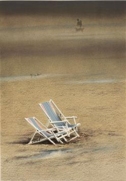 Jef Van Grieken met een lithografie