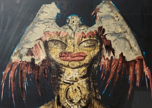 Kunstwerk van de Belgische kunstenaar Jef Van Tuerenhout