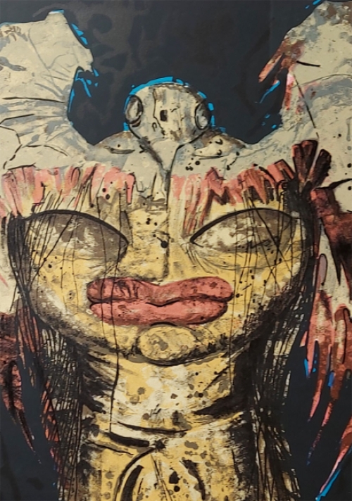 Jef Van Tuerenhout  met een litho