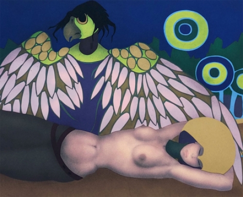 Jef Van Tuerenhout  met een lithografie