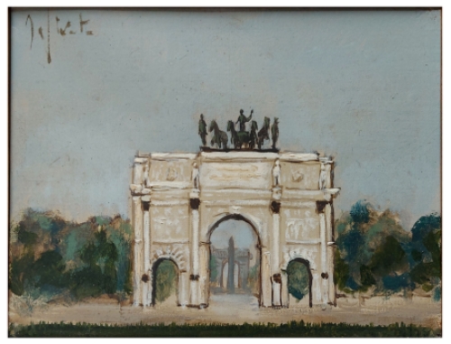 Schilderij van de Belgische schilder Jef Wauters