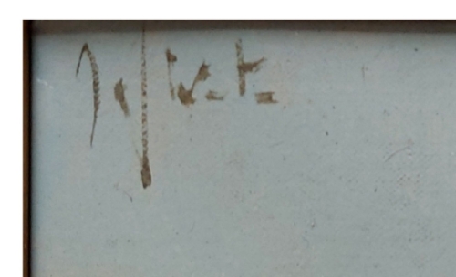 Jef Wauters met een zicht op de Pont du Carrousel