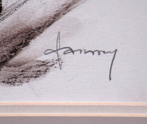 Een houtskooltekening van Jef Janssens