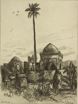 Ets van J. Frison kopen, gesigneerd door de kunstenaar