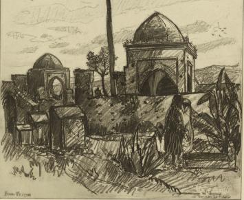 Een ets van de kunstenaar, etser Jehan Frison