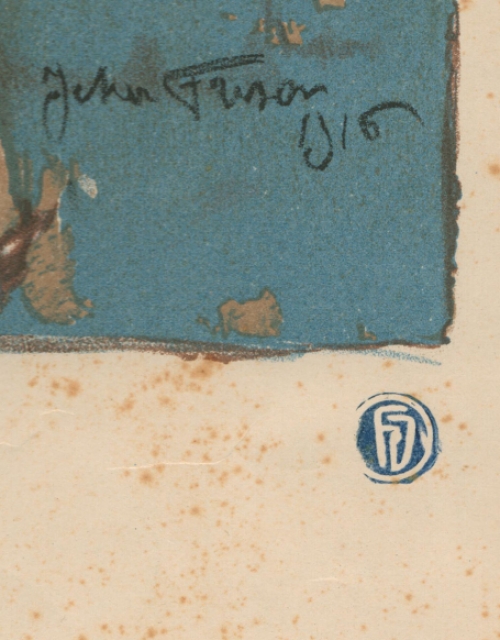 Atelierstempel van Jehan Frison
