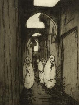 Ets van J. Frison kopen, gesigneerd door de kunstenaar