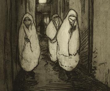 Een ets van de etser Jehan Frison