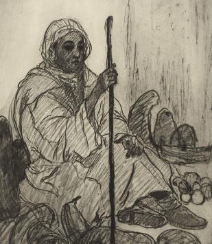 Een ets van de kunstenaar, etser Jehan Frison