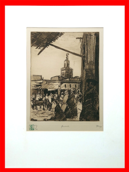 Grote ets van Jehan Frison kopen uit 1928