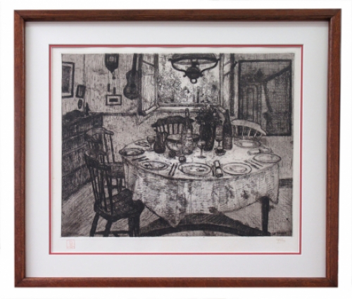 Jehan Frison  Keuken interieur uit 1921