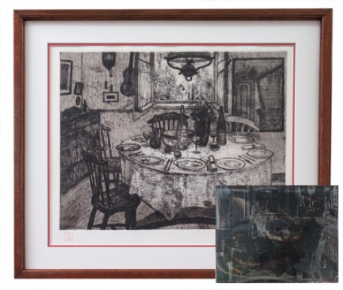 Jehan Frison ets en etsplaat 1921