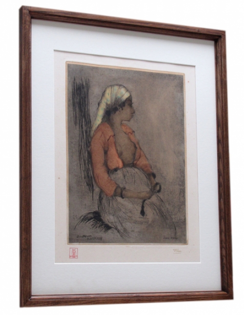 kunstwerk jehan frison ets op papier