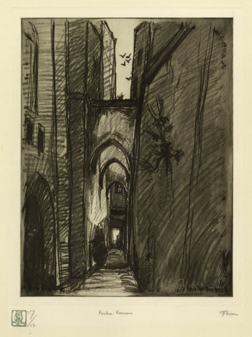 Jehan Frison met een ets, Kantra Bourouz