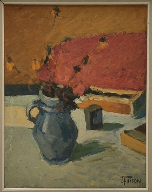 Schilderij van kunstschilder Jehan Frison op paneel