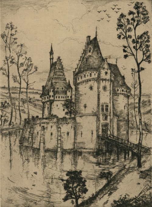 Ets van J. Frison kopen, gesigneerd in potlood