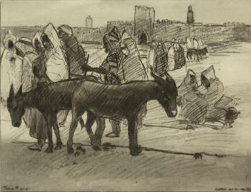 Ets van J. Frison kopen, gesigneerd door de kunstenaar