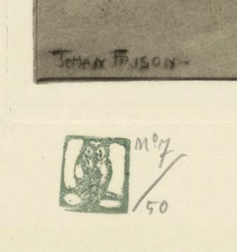 Ets van de Belgische etser Jehan Frison