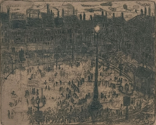 Ets uit 1908 van J. Frison kopen