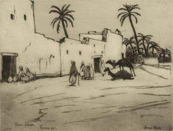 Ets van J. Frison kopen, gesigneerd door de kunstenaar