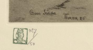 Ets van de Belgische kunstenaar Jehan Frison